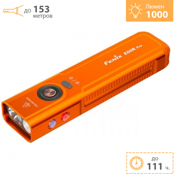 Фонарь FENIX E06R Pro оранжевый